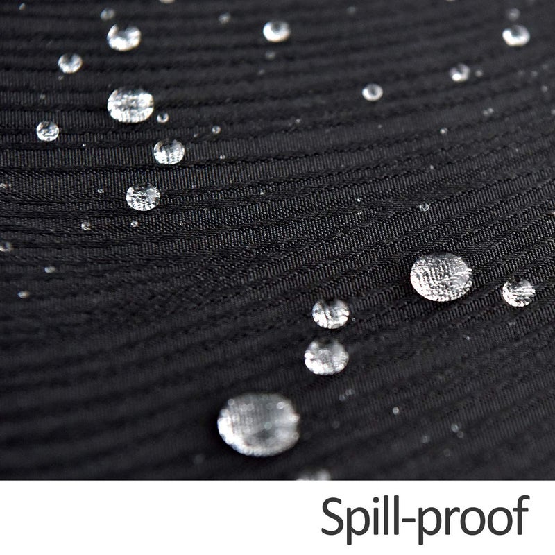 maxmill Jacquard Table Cloth Waving Pattern Water Proof Wrinkle Free Heavy Weight Soft Tablecloth Decorative Fabric Table Cover for Outdoor and Indoor Use Rectangular 60 x 104 Inch Black - Image 5